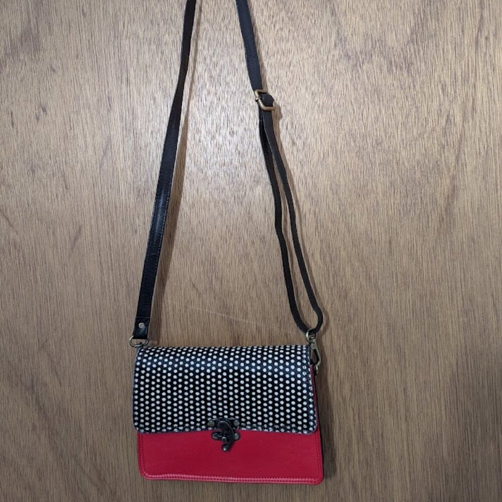 AuGre F QUALITY LEATHER Crossbody Bag 2 Section